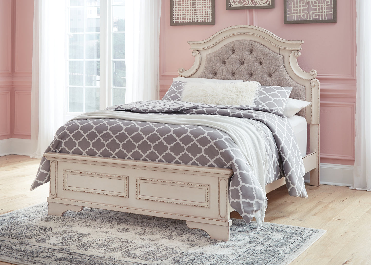 Realyn  Upholstered Panel Bed