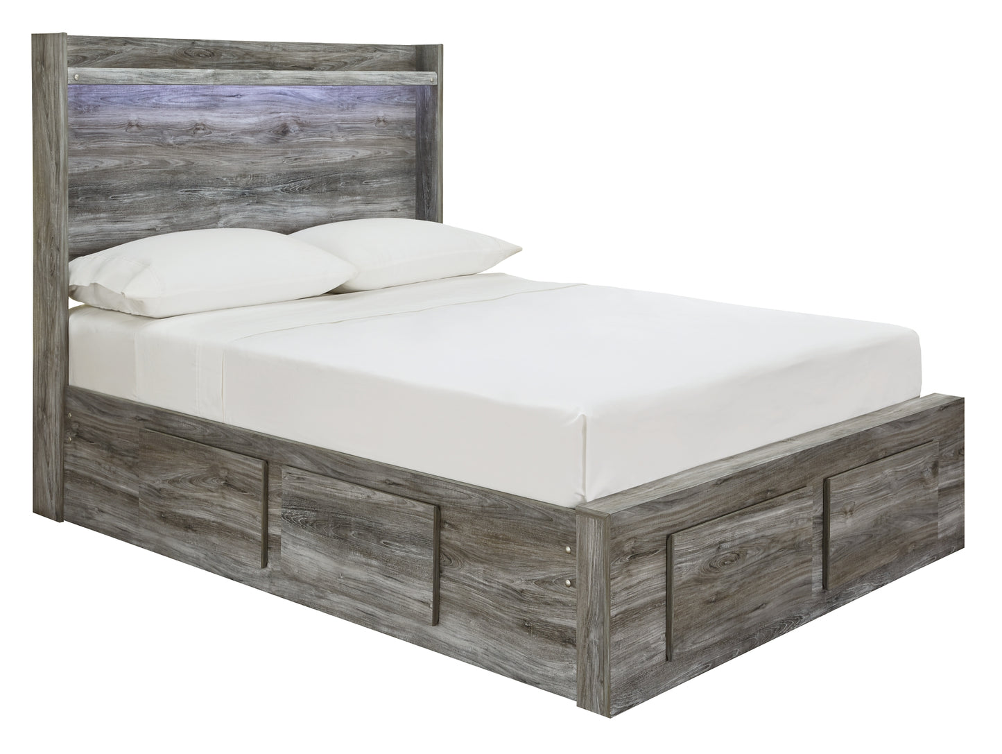 Baystorm  Panel Bed With 6 Storage Drawers