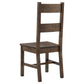 Coleman Dining Side Chair Rustic Golden Brown (Set of 2)