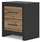 Vertani Two Drawer Night Stand