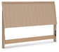 Cielden King Panel Headboard with Mirrored Dresser