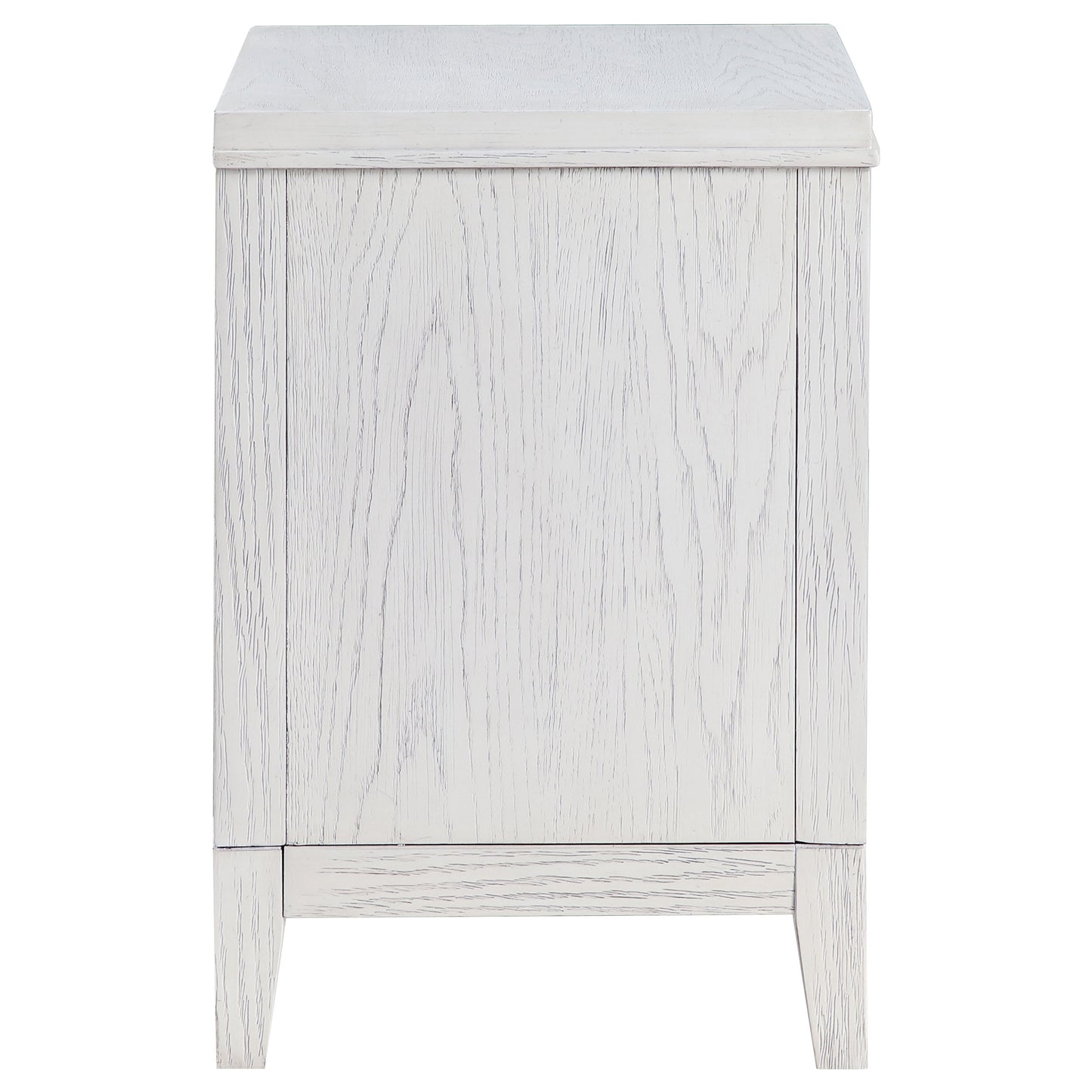 Marielle 2-drawer Nightstand Bedside Table Distressed White