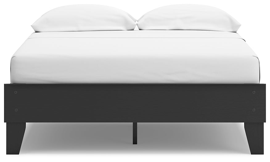 Socalle Full Platform Bed with Dresser and 2 Nightstands