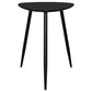 Odessa Triangular Solid Wood End Table Black