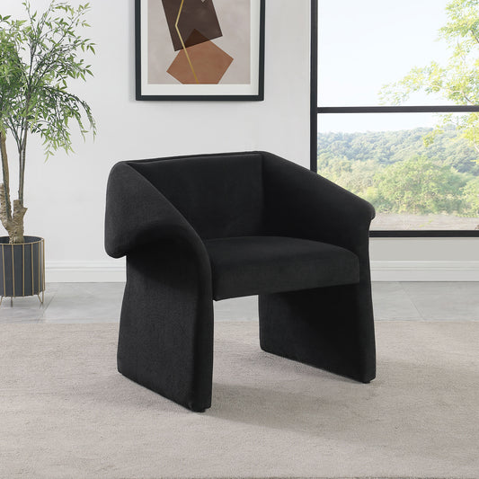 Ramsey Upholstered Sloped Arm Accent Chair Black