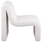 Drayton Upholstered Curved Armless Accent Chair Ivory