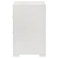 Ives 2-drawer Nightstand Bedside Table White High Gloss