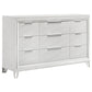 Marmore 4-piece California King Bedroom Set White