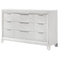 Marmore 9-drawer Dresser Cabinet White