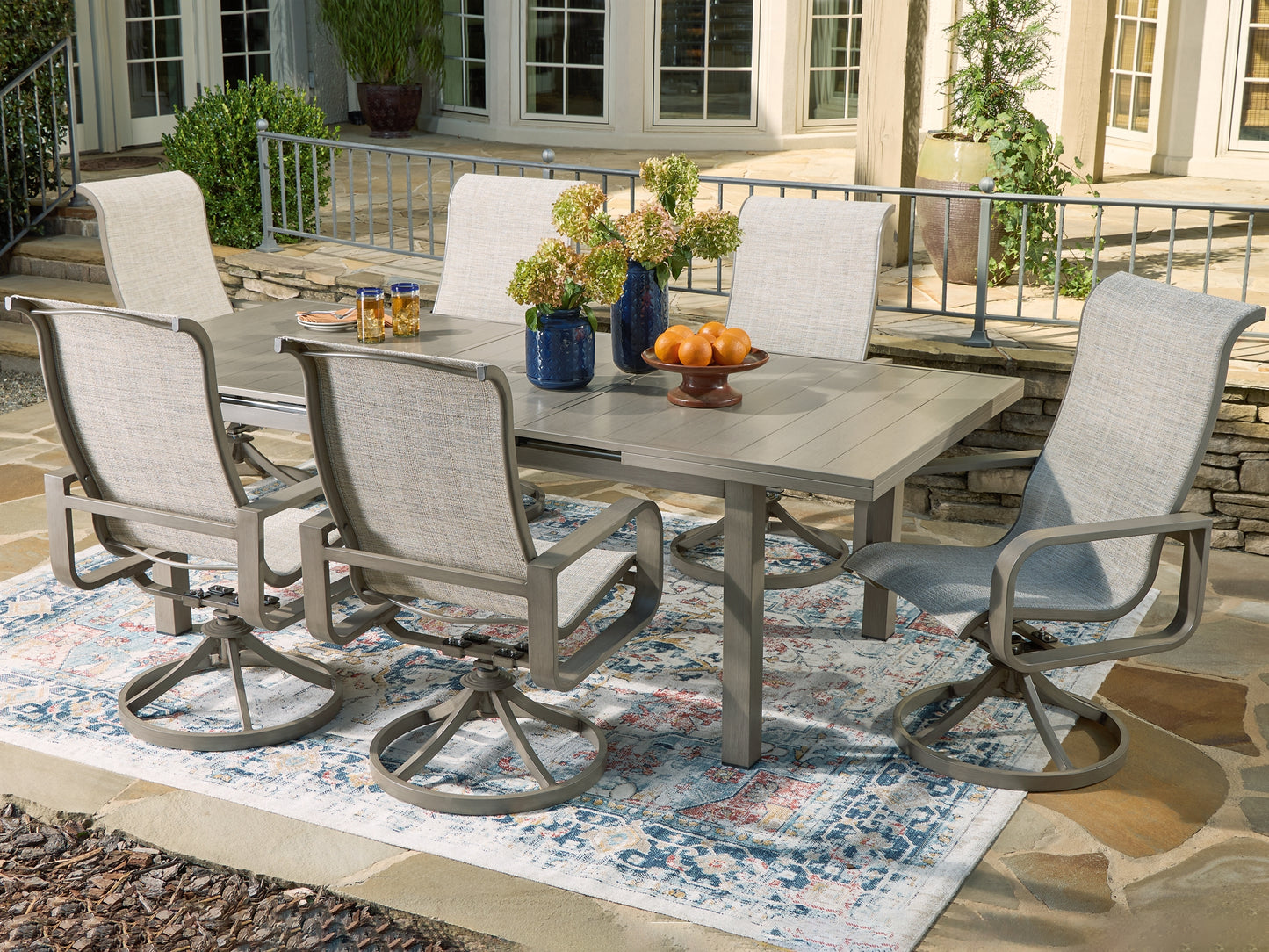 Beach Front Outdoor Dining Table and 6 Chairs