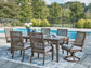 Rainier Ranch Outdoor Dining Table and 6 Chairs