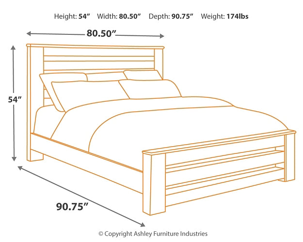 Zelen King Panel Bed with Dresser