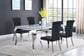 Betty Velvet Upholstered Dining Side Chair Black (Set of 4)