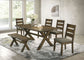 Alston 6-piece Rectangular Dining Table Set Knotty Nutmeg