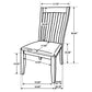 Nogales Wood Dining Side Chair Coastal Grey (Set of 2)