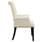 Alana Fabric Upholstered Dining Arm Chair Beige