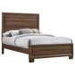 Brandon Wood Full Panel Bed Warm Brown