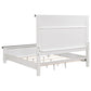 Lilith 4-piece Eastern King Bedroom Set Distressed White