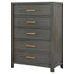 Kieran 5-drawer Bedroom Chest Grey