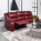 Camila Upholstered Motion Reclining Sofa Red