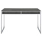 Wallice 49-inch 2-drawer Writing Desk Weathered Grey