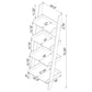 Amaturo 72-inch 4-shelf Acrylic Ladder Bookshelf Clear