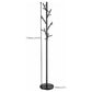 Clover 18 Hook Freestanding Metal Coat Rack Hat Hanger Black