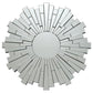 Danika 40 x 40 Inch Round Sunburst Wall Mirror Silver